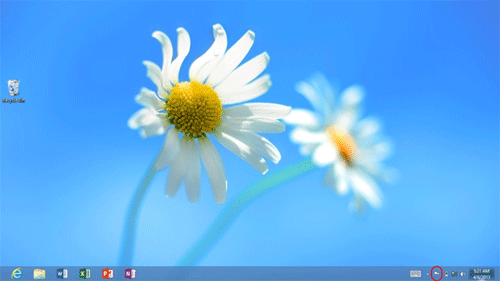 Windows RT Desktop Screen